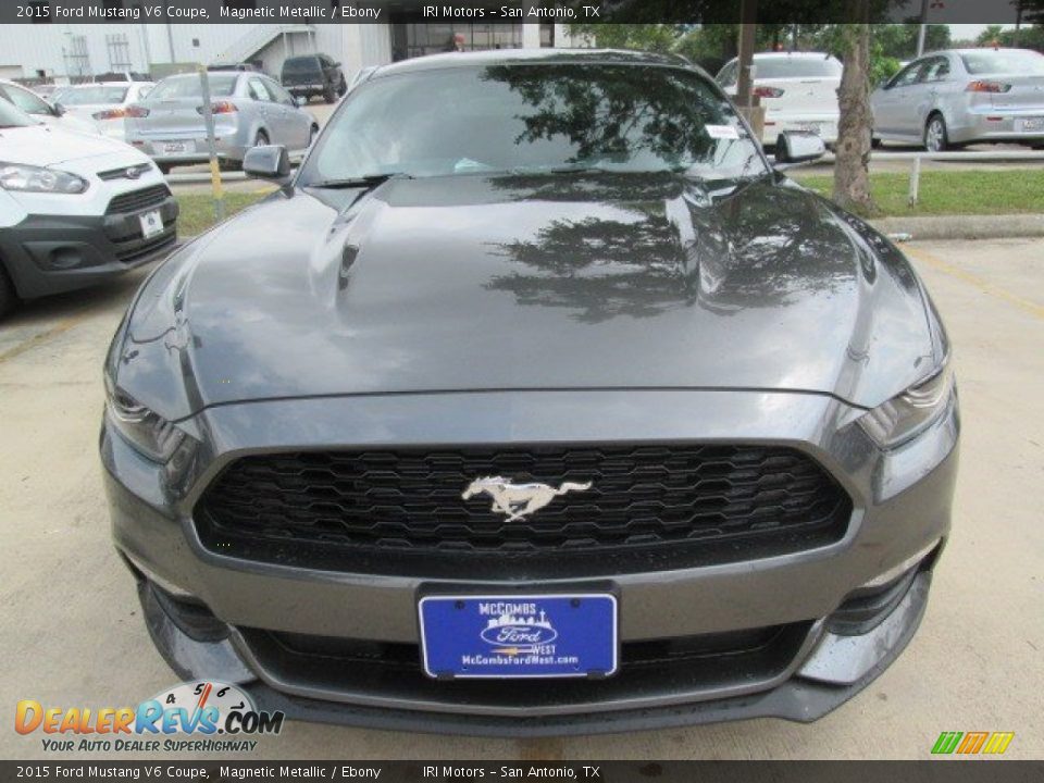 2015 Ford Mustang V6 Coupe Magnetic Metallic / Ebony Photo #8