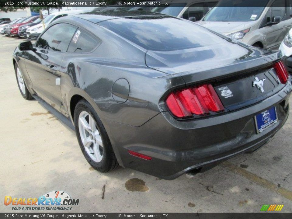 2015 Ford Mustang V6 Coupe Magnetic Metallic / Ebony Photo #12