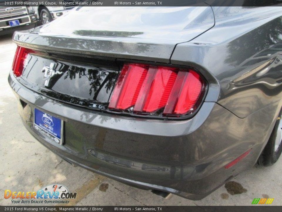 2015 Ford Mustang V6 Coupe Magnetic Metallic / Ebony Photo #17