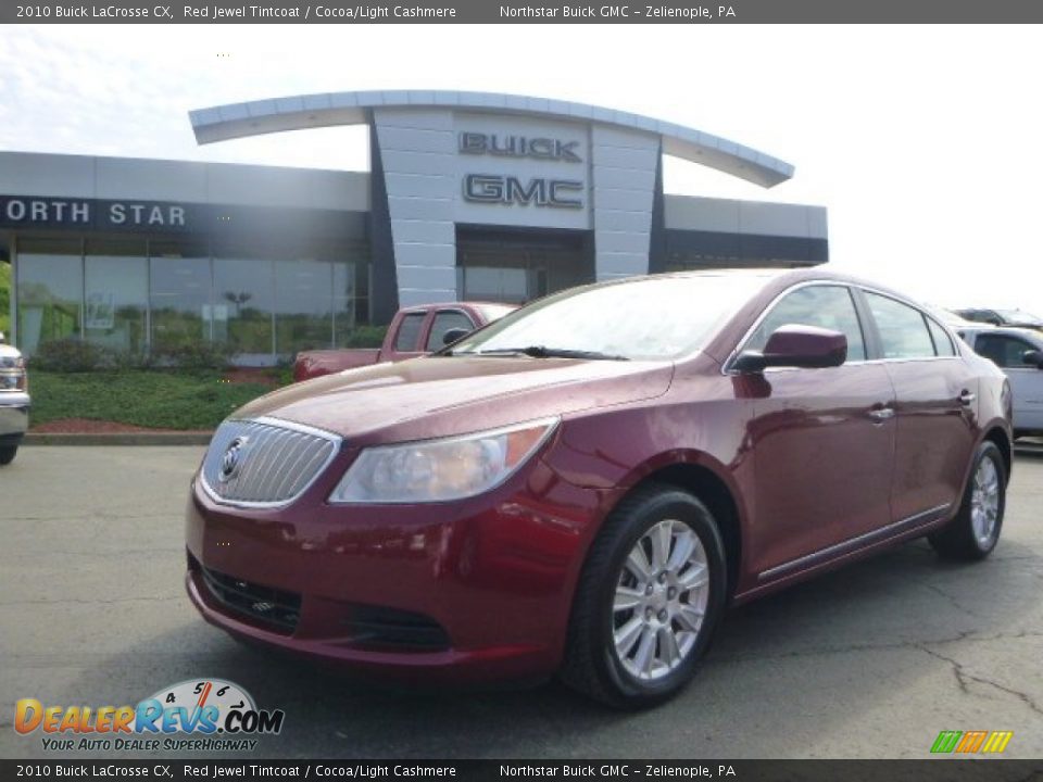 2010 Buick LaCrosse CX Red Jewel Tintcoat / Cocoa/Light Cashmere Photo #1