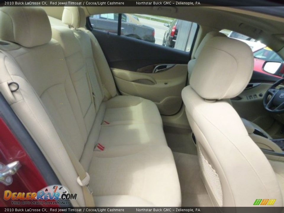 2010 Buick LaCrosse CX Red Jewel Tintcoat / Cocoa/Light Cashmere Photo #12