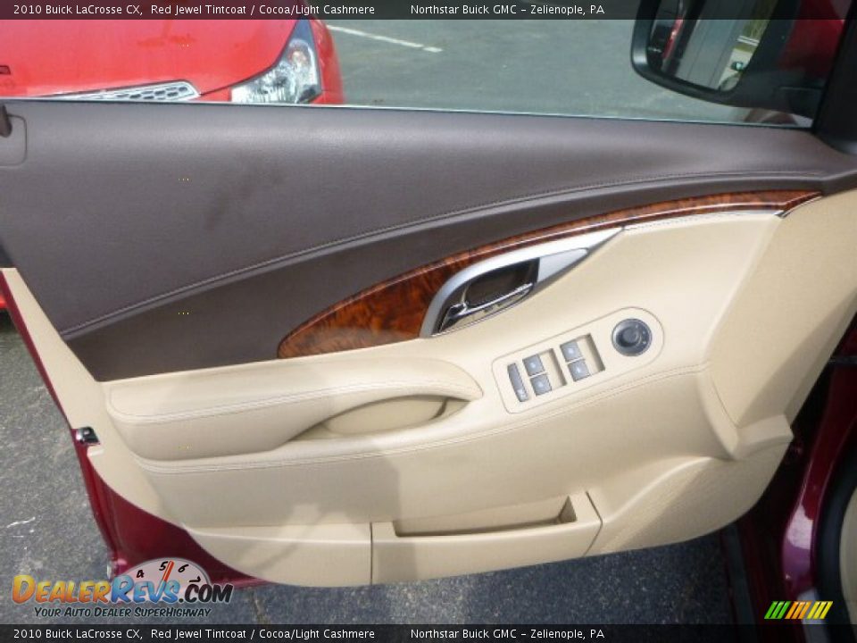 2010 Buick LaCrosse CX Red Jewel Tintcoat / Cocoa/Light Cashmere Photo #14