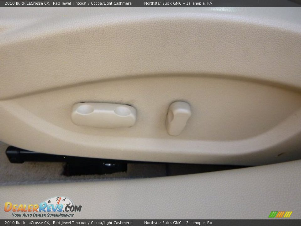 2010 Buick LaCrosse CX Red Jewel Tintcoat / Cocoa/Light Cashmere Photo #16