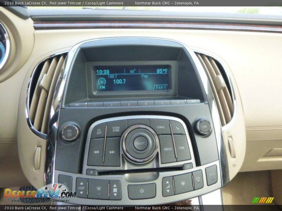 2010 Buick LaCrosse CX Red Jewel Tintcoat / Cocoa/Light Cashmere Photo #18