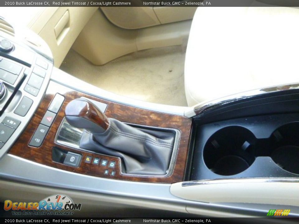 2010 Buick LaCrosse CX Red Jewel Tintcoat / Cocoa/Light Cashmere Photo #20