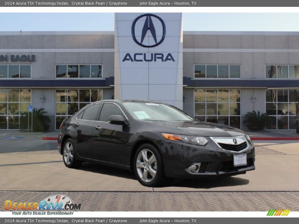 2014 Acura TSX Technology Sedan Crystal Black Pearl / Graystone Photo #1