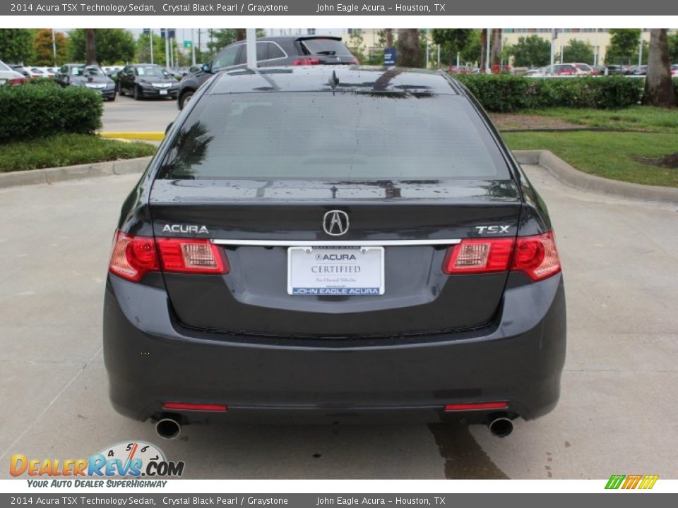 2014 Acura TSX Technology Sedan Crystal Black Pearl / Graystone Photo #3