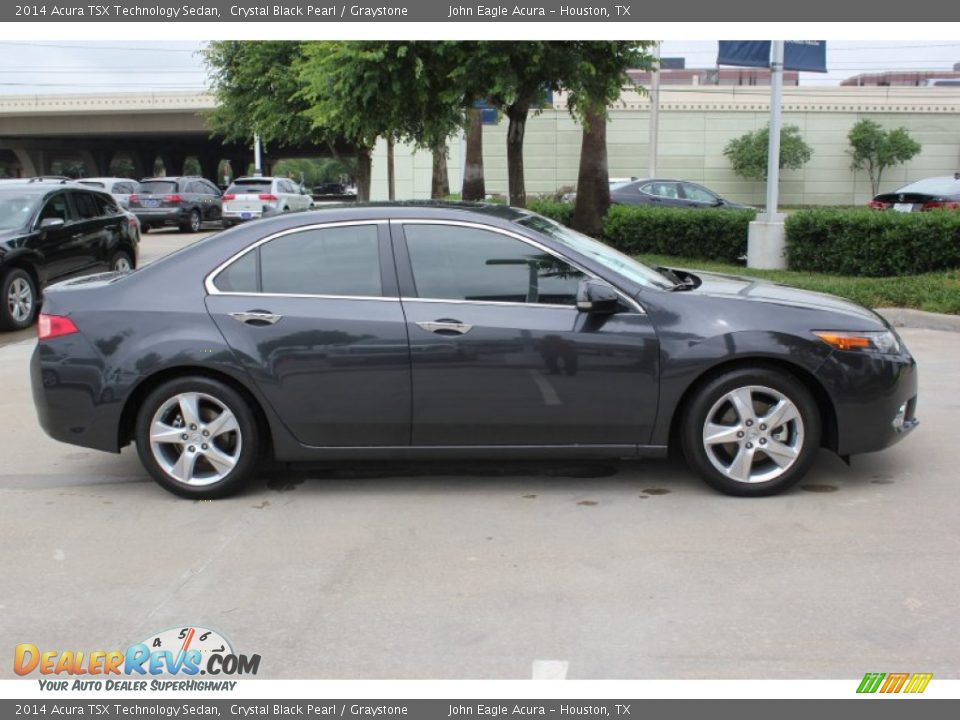 2014 Acura TSX Technology Sedan Crystal Black Pearl / Graystone Photo #5