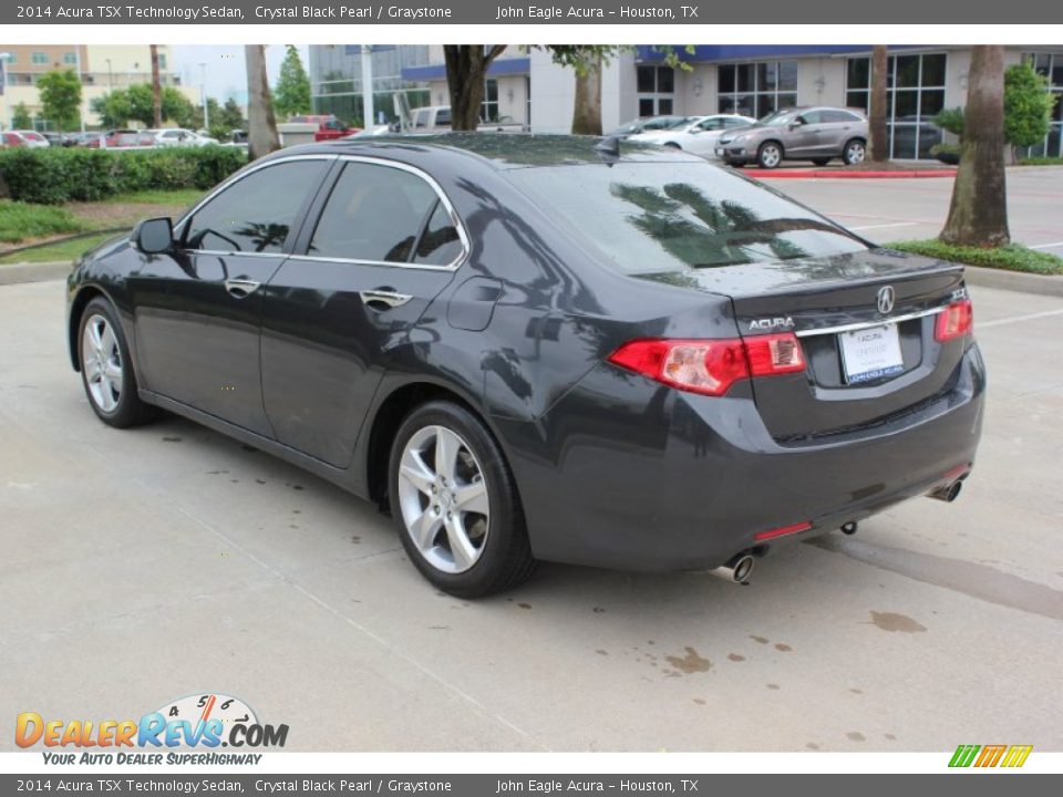 2014 Acura TSX Technology Sedan Crystal Black Pearl / Graystone Photo #6