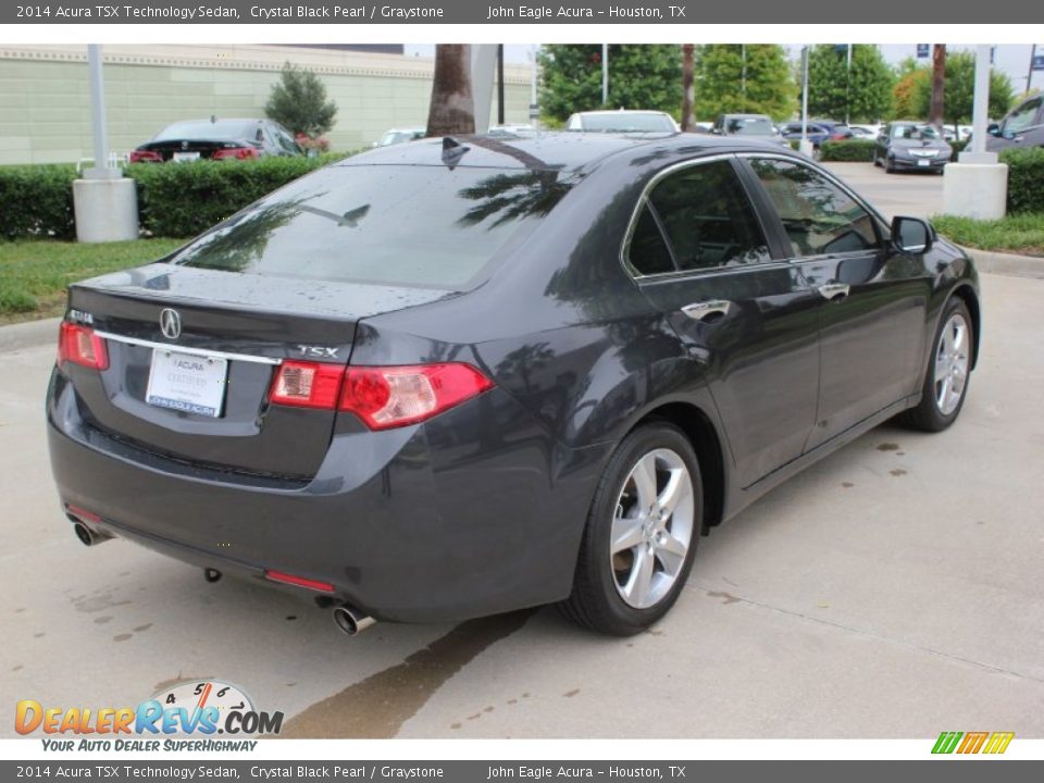 2014 Acura TSX Technology Sedan Crystal Black Pearl / Graystone Photo #7