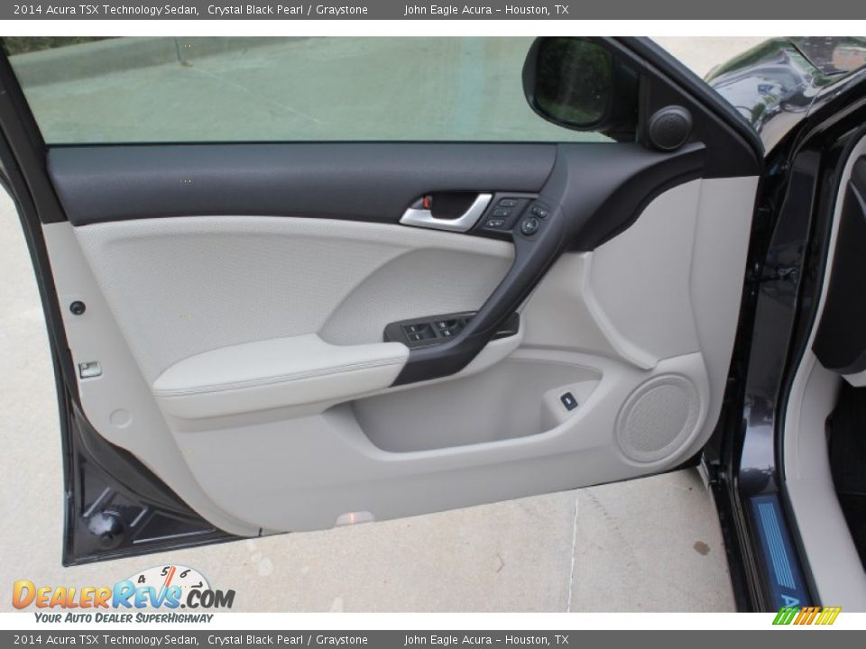 2014 Acura TSX Technology Sedan Crystal Black Pearl / Graystone Photo #11