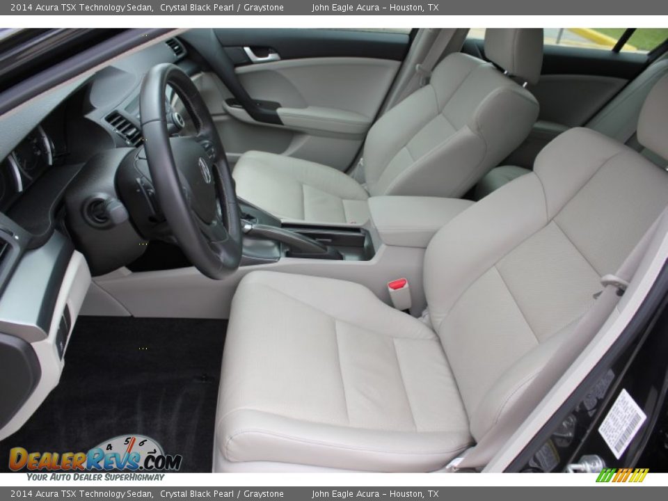 2014 Acura TSX Technology Sedan Crystal Black Pearl / Graystone Photo #12