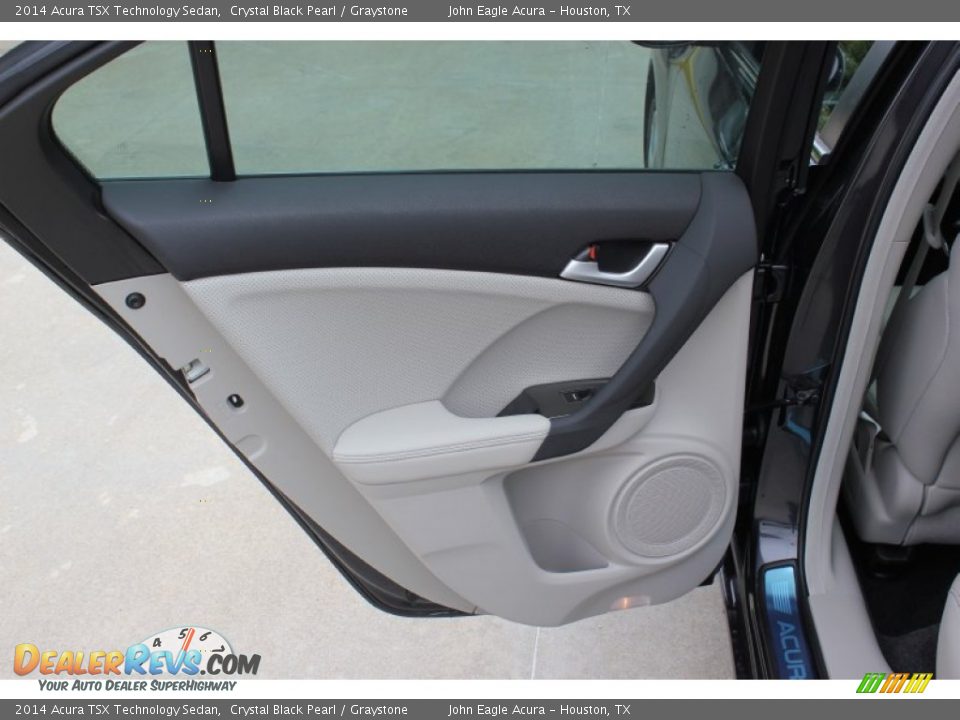 2014 Acura TSX Technology Sedan Crystal Black Pearl / Graystone Photo #14