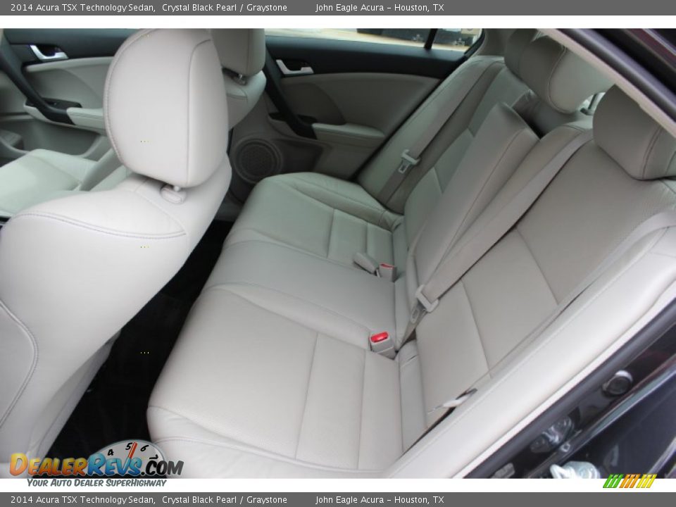 2014 Acura TSX Technology Sedan Crystal Black Pearl / Graystone Photo #15