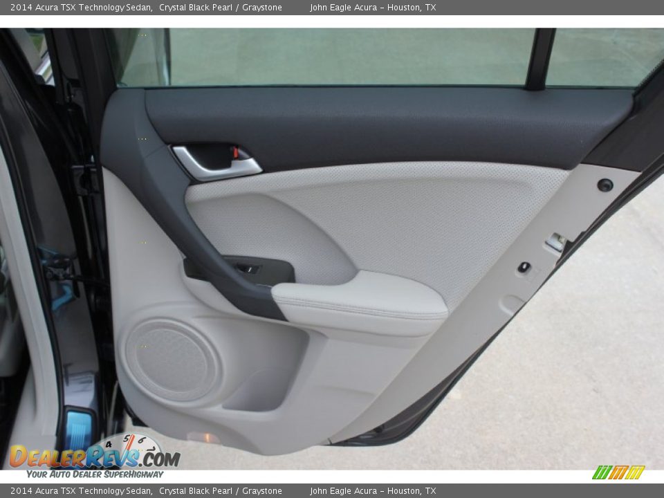 2014 Acura TSX Technology Sedan Crystal Black Pearl / Graystone Photo #17