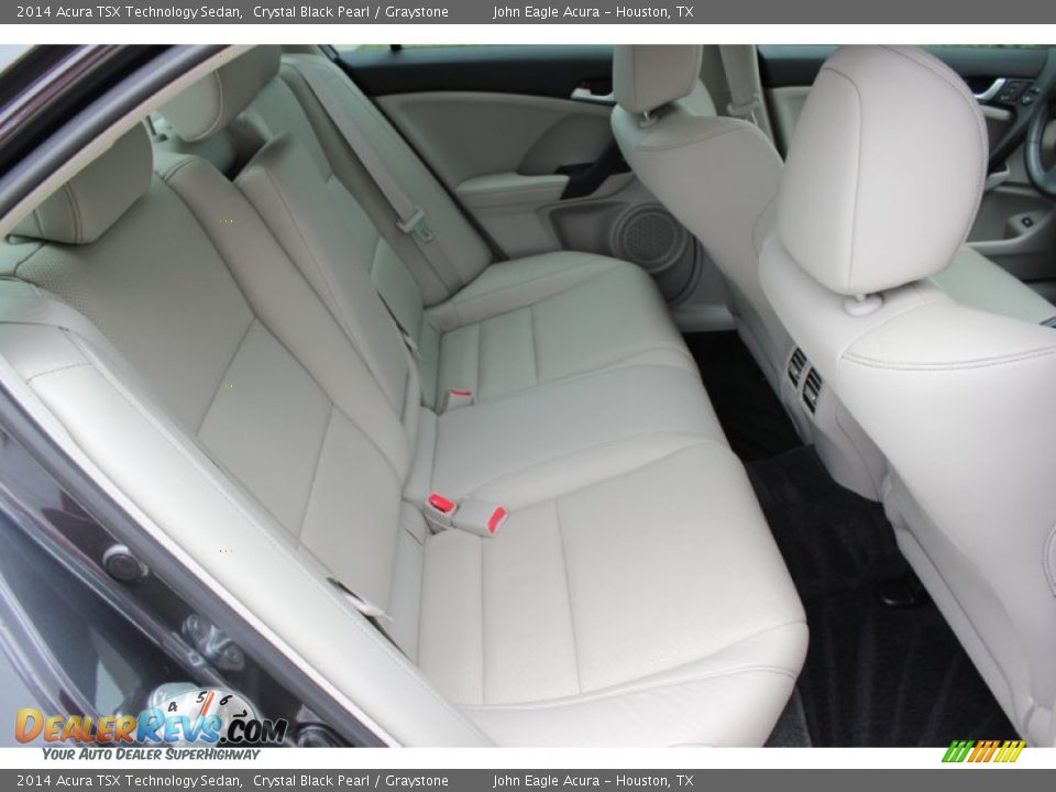 2014 Acura TSX Technology Sedan Crystal Black Pearl / Graystone Photo #18