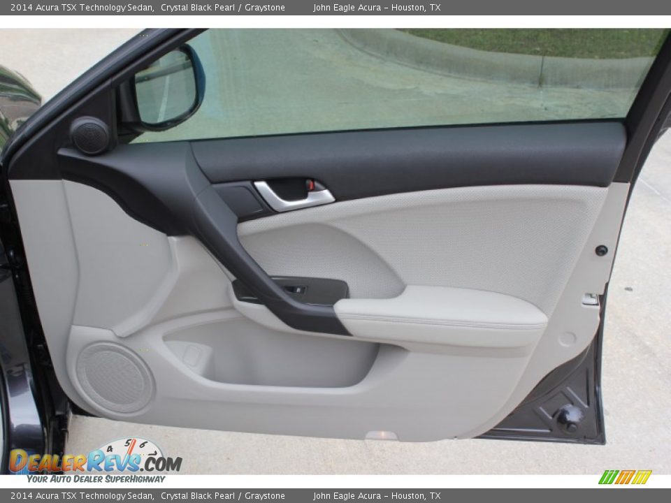 2014 Acura TSX Technology Sedan Crystal Black Pearl / Graystone Photo #19