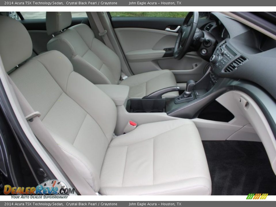 2014 Acura TSX Technology Sedan Crystal Black Pearl / Graystone Photo #20