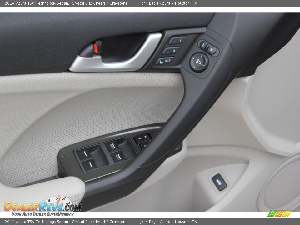 2014 Acura TSX Technology Sedan Crystal Black Pearl / Graystone Photo #21