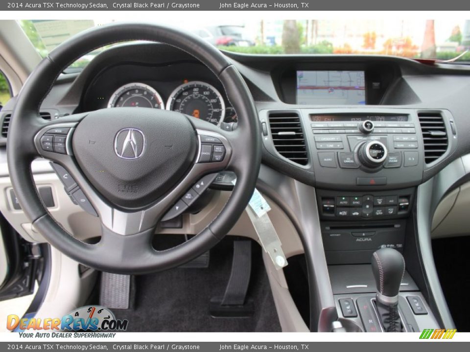 2014 Acura TSX Technology Sedan Crystal Black Pearl / Graystone Photo #26
