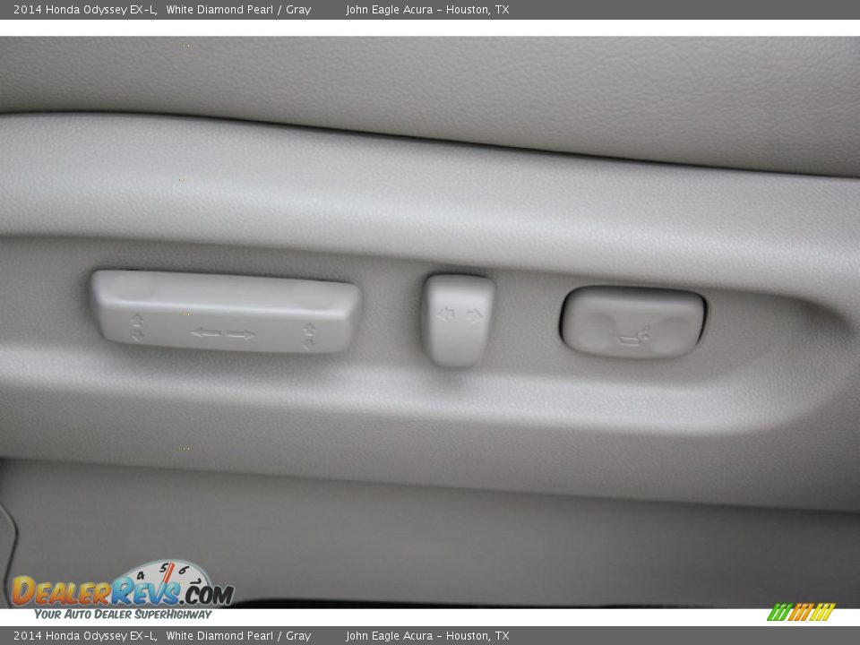 2014 Honda Odyssey EX-L White Diamond Pearl / Gray Photo #22