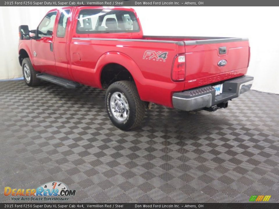 2015 Ford F250 Super Duty XL Super Cab 4x4 Vermillion Red / Steel Photo #4