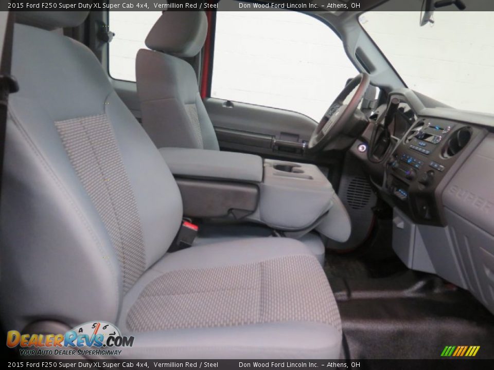 2015 Ford F250 Super Duty XL Super Cab 4x4 Vermillion Red / Steel Photo #8