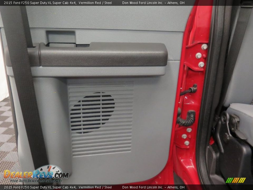2015 Ford F250 Super Duty XL Super Cab 4x4 Vermillion Red / Steel Photo #12