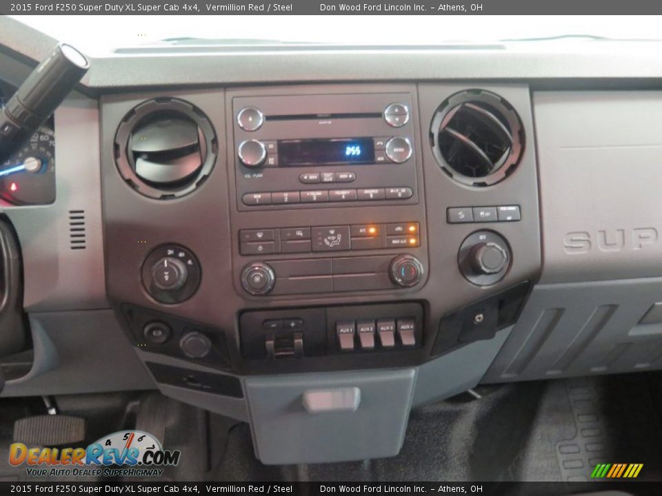 2015 Ford F250 Super Duty XL Super Cab 4x4 Vermillion Red / Steel Photo #17