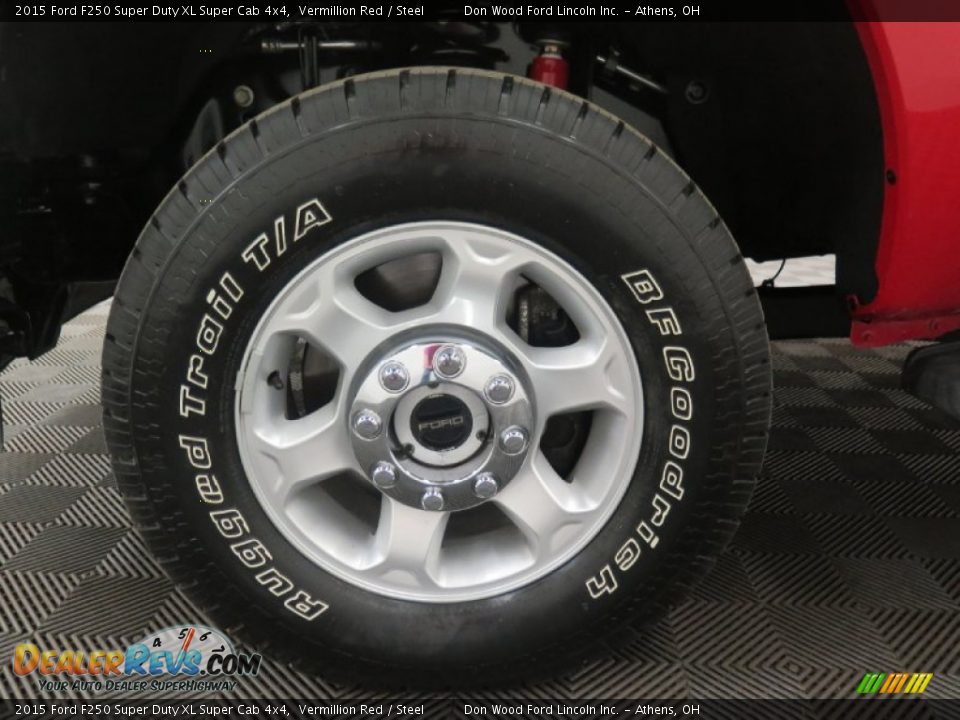 2015 Ford F250 Super Duty XL Super Cab 4x4 Vermillion Red / Steel Photo #18