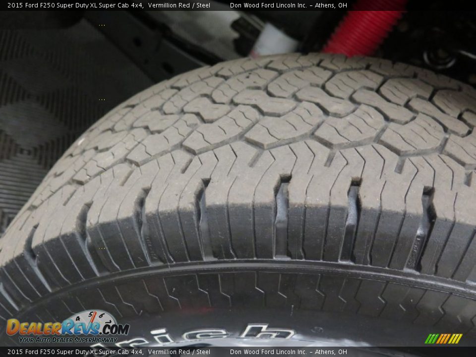2015 Ford F250 Super Duty XL Super Cab 4x4 Vermillion Red / Steel Photo #19