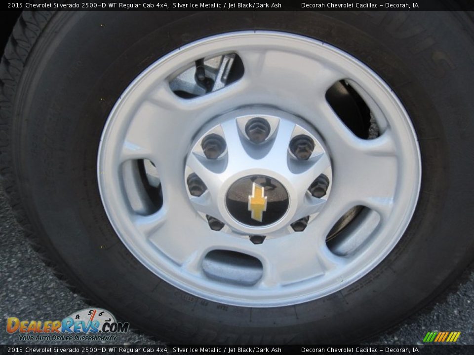 2015 Chevrolet Silverado 2500HD WT Regular Cab 4x4 Silver Ice Metallic / Jet Black/Dark Ash Photo #4