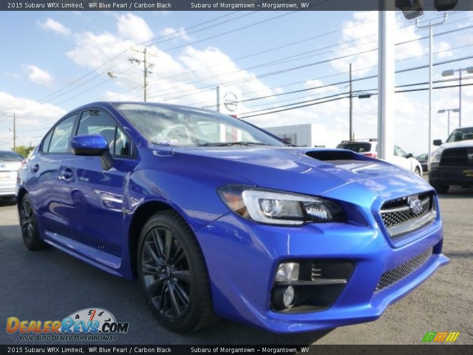 2015 Subaru WRX Limited WR Blue Pearl / Carbon Black Photo #1