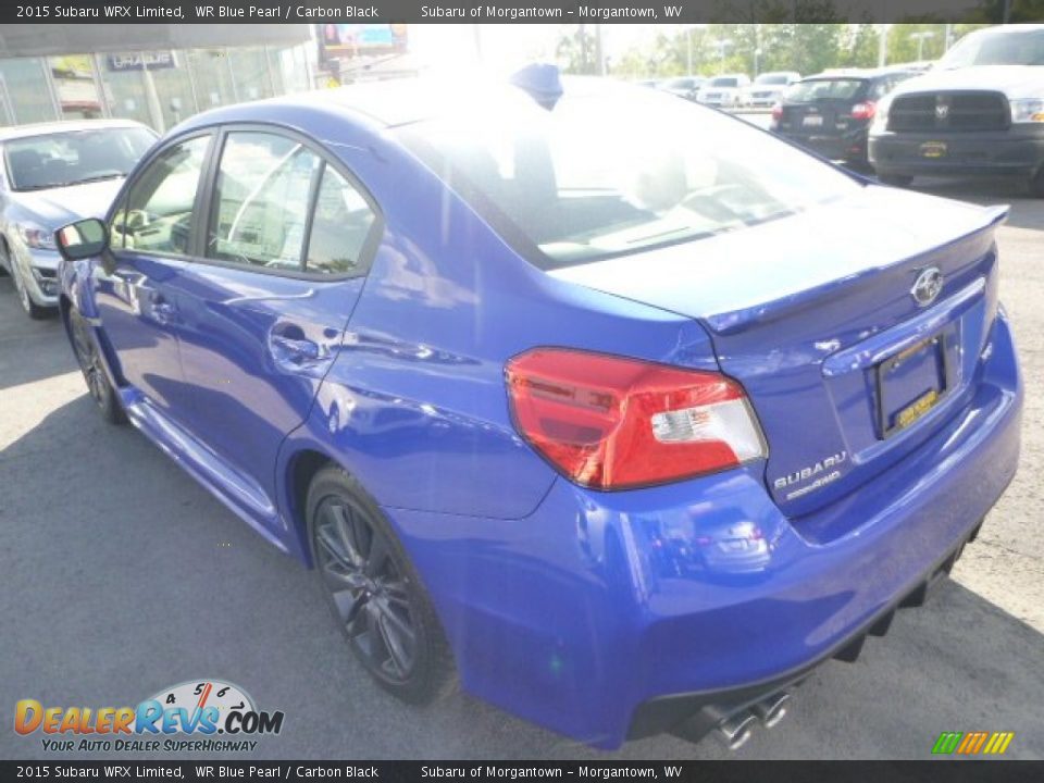 2015 Subaru WRX Limited WR Blue Pearl / Carbon Black Photo #3