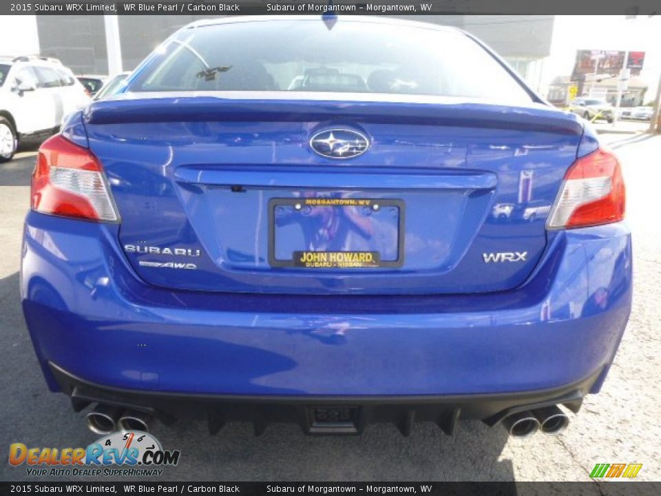 2015 Subaru WRX Limited WR Blue Pearl / Carbon Black Photo #4