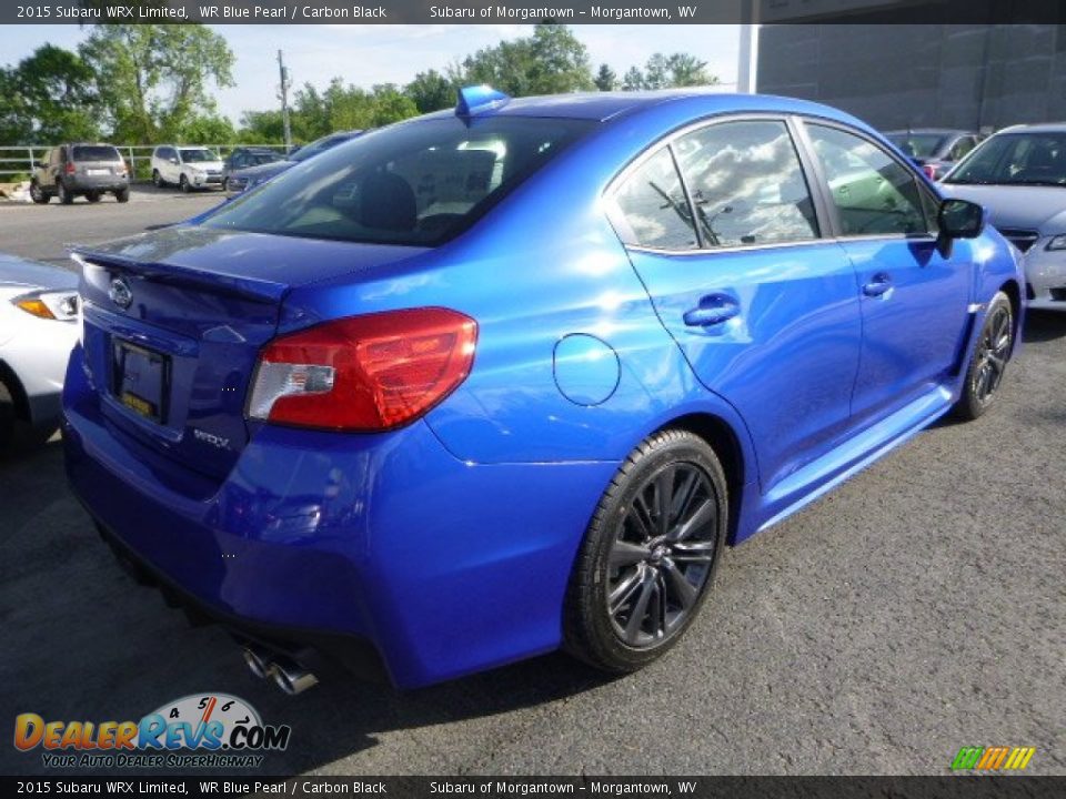 2015 Subaru WRX Limited WR Blue Pearl / Carbon Black Photo #5