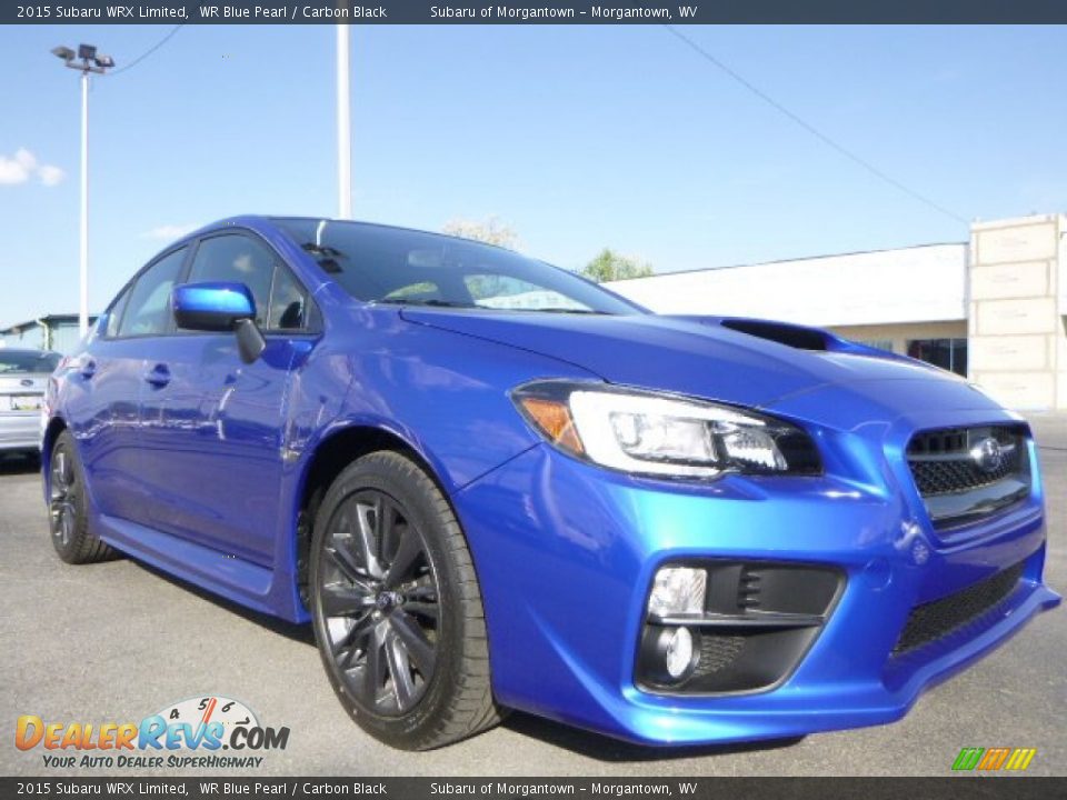 2015 Subaru WRX Limited WR Blue Pearl / Carbon Black Photo #6