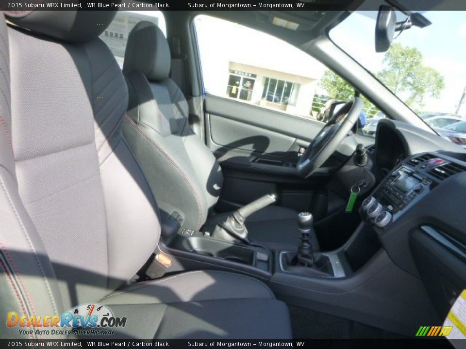 2015 Subaru WRX Limited WR Blue Pearl / Carbon Black Photo #8