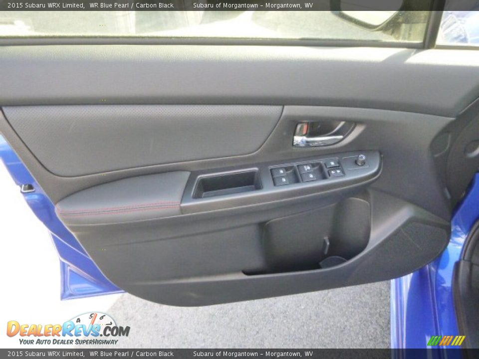2015 Subaru WRX Limited WR Blue Pearl / Carbon Black Photo #12