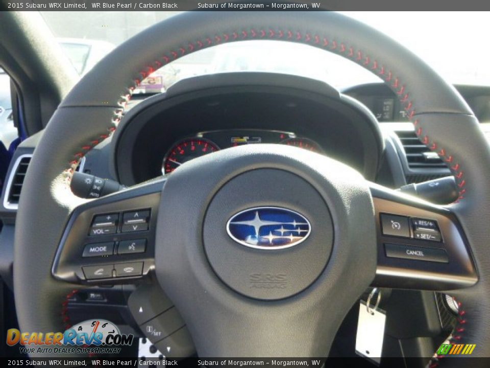 2015 Subaru WRX Limited WR Blue Pearl / Carbon Black Photo #16