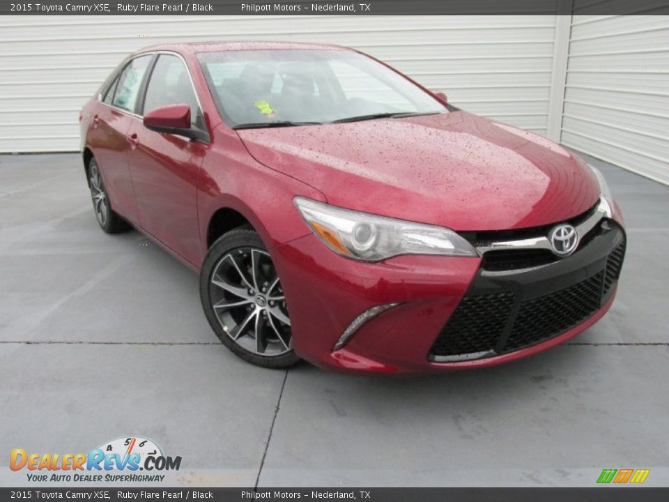2015 Toyota Camry XSE Ruby Flare Pearl / Black Photo #1