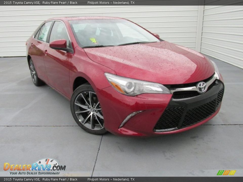 2015 Toyota Camry XSE Ruby Flare Pearl / Black Photo #2