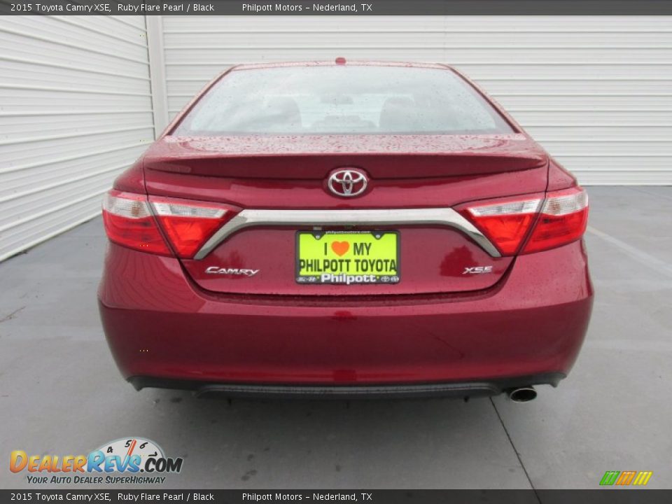 2015 Toyota Camry XSE Ruby Flare Pearl / Black Photo #5