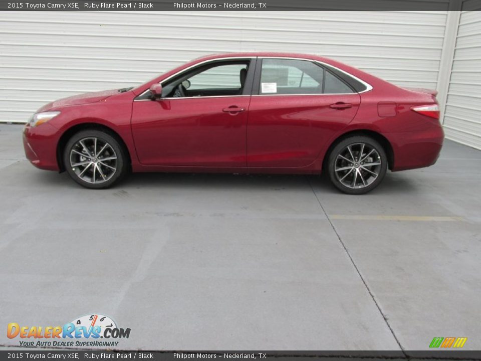 2015 Toyota Camry XSE Ruby Flare Pearl / Black Photo #6