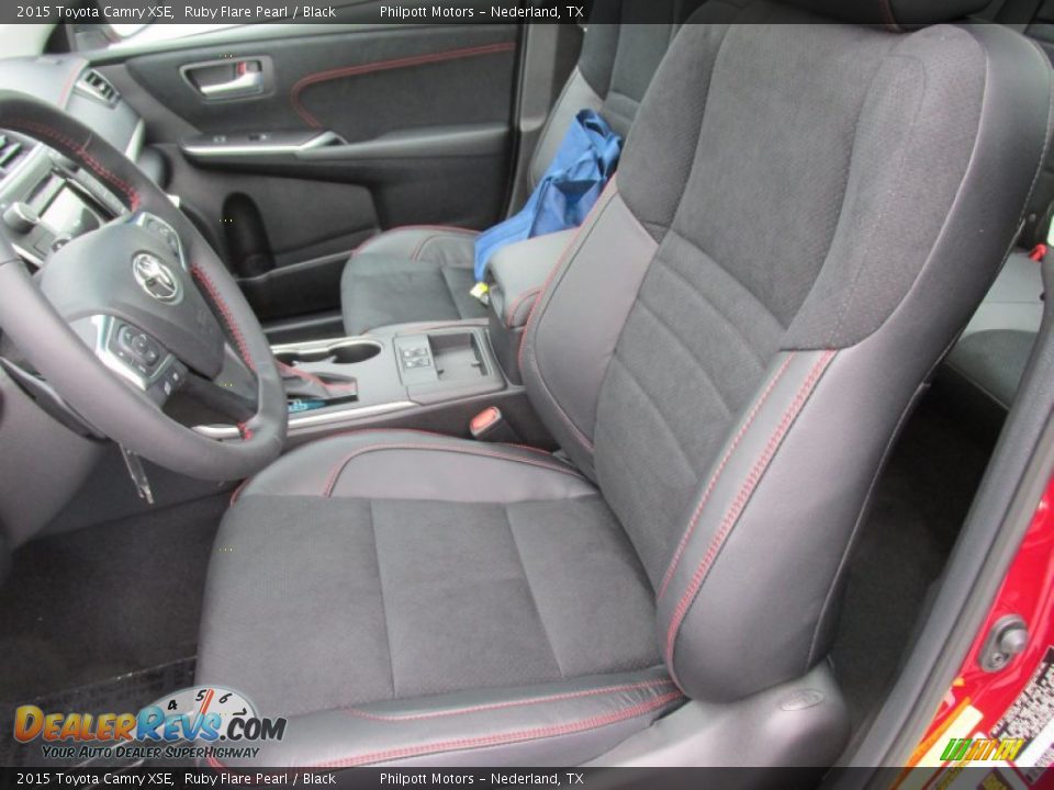 2015 Toyota Camry XSE Ruby Flare Pearl / Black Photo #21