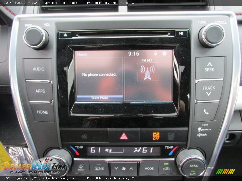 2015 Toyota Camry XSE Ruby Flare Pearl / Black Photo #26