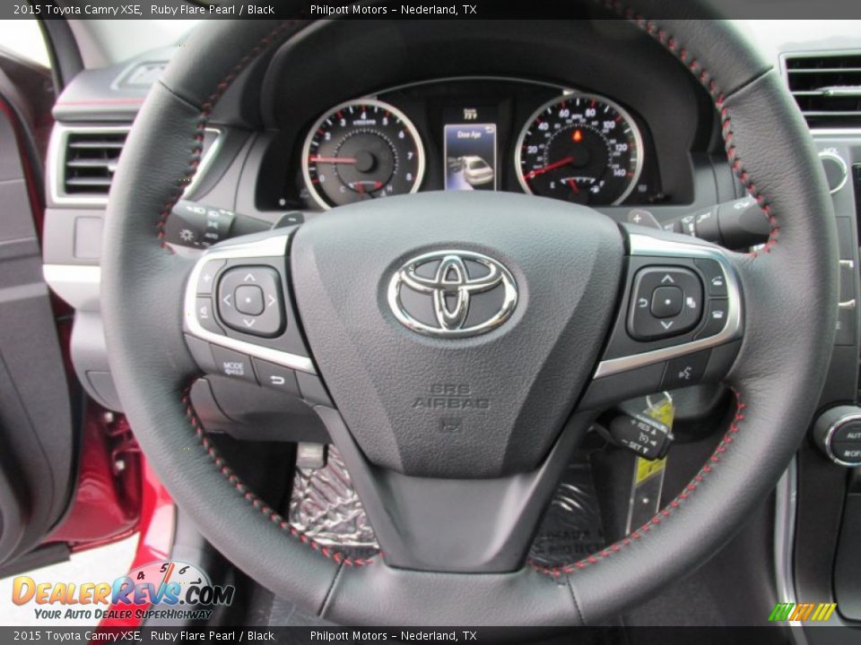 2015 Toyota Camry XSE Ruby Flare Pearl / Black Photo #30