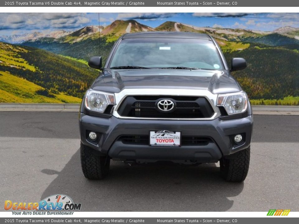 2015 Toyota Tacoma V6 Double Cab 4x4 Magnetic Gray Metallic / Graphite Photo #2