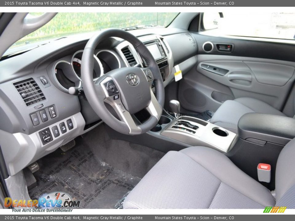 2015 Toyota Tacoma V6 Double Cab 4x4 Magnetic Gray Metallic / Graphite Photo #5