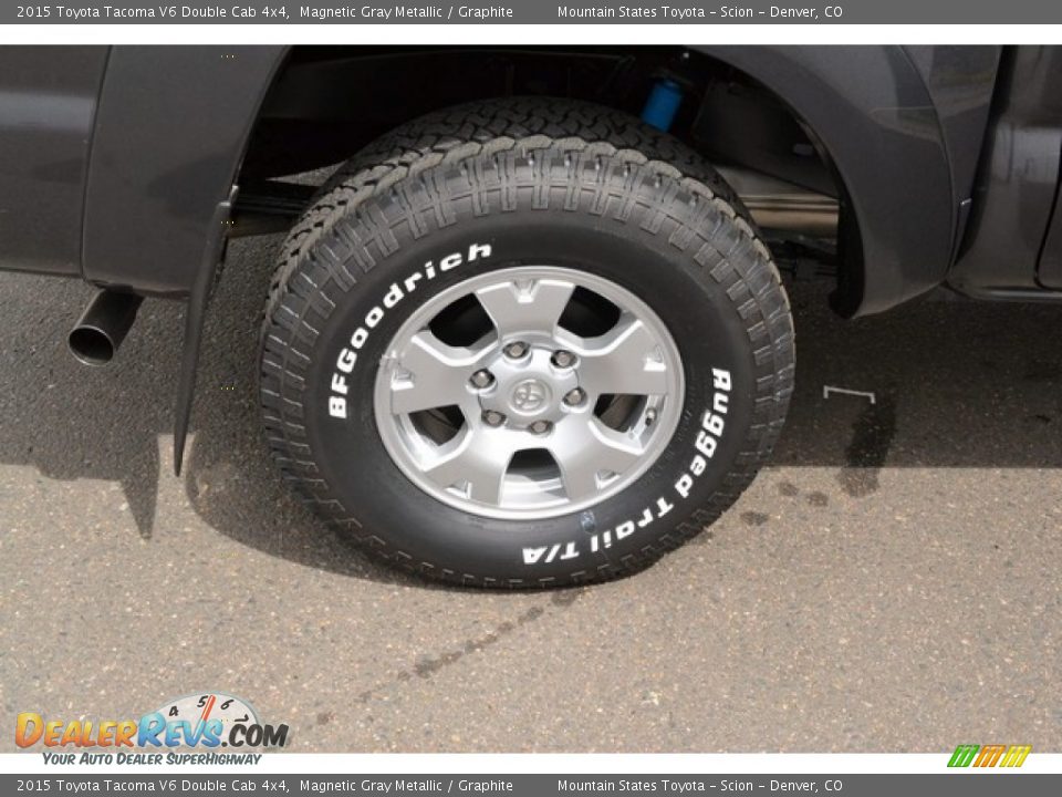 2015 Toyota Tacoma V6 Double Cab 4x4 Magnetic Gray Metallic / Graphite Photo #9